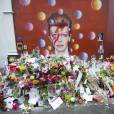 Hommage à David Bowie dans son quartier de Brixton à Londres le 12 janvier 2016.