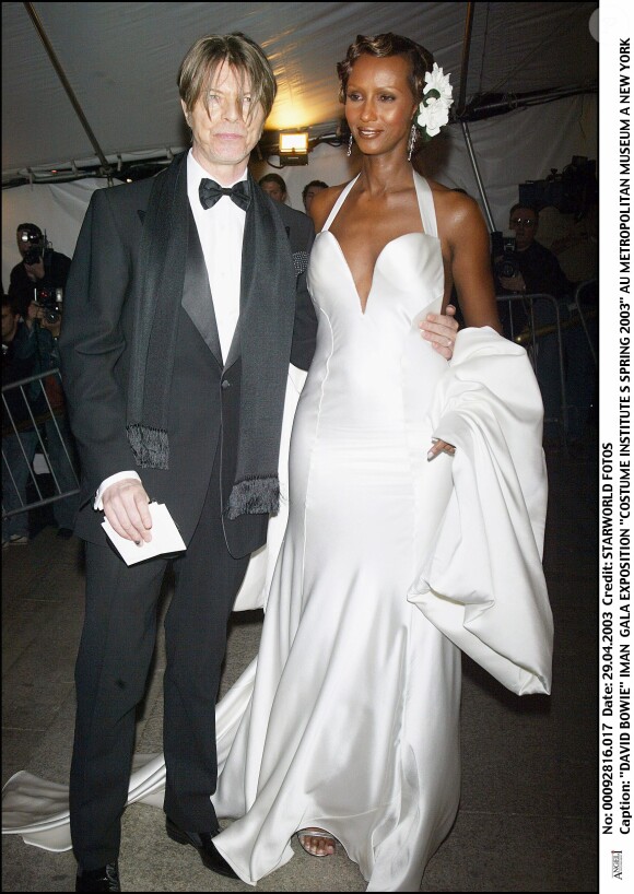 David Bowie et Iman au Met en avril 2003