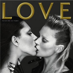 Kate Moss en couverture de LOVE Magazine en 2011