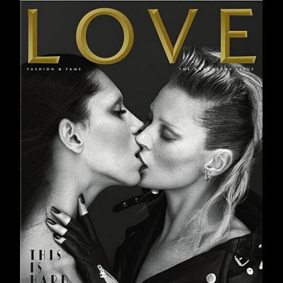 Kate Moss en couverture de LOVE Magazine en 2011