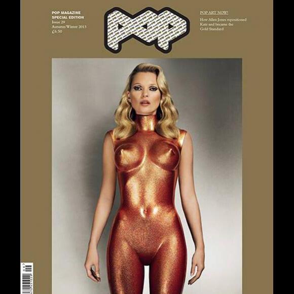 Kate Moss en couverture de Pop en 2015