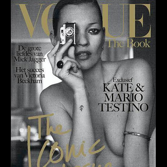 Kate Moss en couverture de Vogue Hollande en 2015