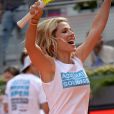  Elsa Pataky joue au tennis lors d'une journ&eacute;e caritative au Masters de Madrid, le 1er mai 2015&nbsp; 