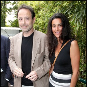 Marc Levy et son épouse Pauline, à Roland-Garros, le 5 juin 2011 à Paris