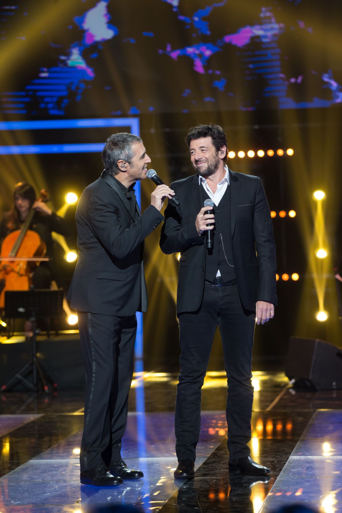 Photo Exclusif Julien Clerc Et Patrick Bruel Enregistrement De L Mission Le Grand Show