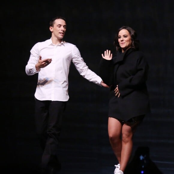 Exclusif - Grégoire Lyonnet et sa compagne Alizée - Dernière du spectacle de Brahim Zaibat "Rock It All Tour" à l'Olympia à Paris, avec en première partie DJ Pone et la présence exceptionnelle de Sean Garnier. Le 1er décembre 2015 © Denis Guignebourg / Bestimage