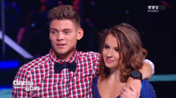 Rayane Bensetti et Denitsa Ikonomova dans Danse avec les stars 5, sur TF1, le samedi 27 septembre 2014