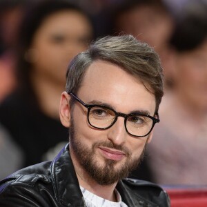 Christophe Willem - Enregistrement de l'émission "Vivement Dimanche" à Paris le 8 avril 2015.