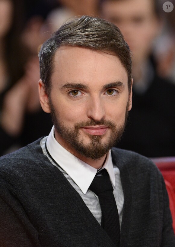 Christophe Willem - Enregistrement de l'émission "Vivement Dimanche" à Paris le 28 janvier 2015.