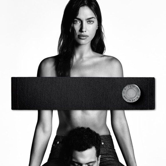 Irina Shayk et Chris Moore sur la nouvelle campagne Givenchy Jeans. Photo par Luigi & Iango.
