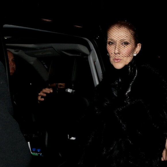 Céline Dion - La famille de René Angélil sort de la Basi­lique Notre-Dame de Montréal où tous les anonymes sont venus se recueillir en sa mémoire et présenter leurs condoléances à Céline Dion, la veille de ses funérailles, le 21 janvier 2016. © Dominique Jacovides/Bestimage