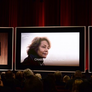 Charlotte Rampling, nommée à l'Oscar de la meilleure actrice pour pour 45 ans - 88e Oscars Nominations Announcement at the Academy of Motion Picture Arts and Sciences à Los Angeles, le 14 janvier 2016.