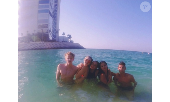 Selena Gomez et Cully Smoller en vacances à Dubaï. Photo publiée sur Instagram au mois de janvier 2015.