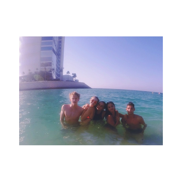 Selena Gomez et Cully Smoller en vacances à Dubaï. Photo publiée sur Instagram au mois de janvier 2015.