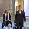 Michael Buble, sa femme Luisana et leur fils Noah arrivent à Vancouver, Canada, le 25 novembre 2015