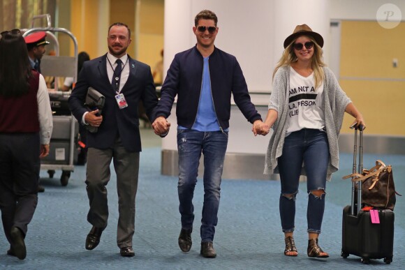 Michael Buble et sa femme arrivent à Vancouver, le 19 juin 2015