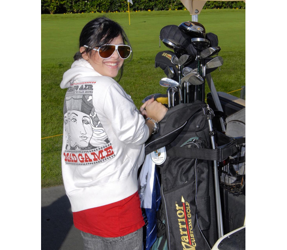 Lalaine Vergara lors d'un tournoi de golf. Photo publiée sur Instagram, au mois de décembre 2015.