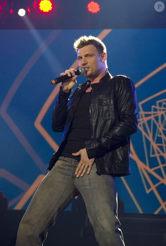 Nick Carter - Concert du groupe Backstreet Boys à Madrid. Le 19 février 2014