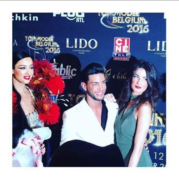 Sacha Buyse lors de la finale du concours Top Model Belgium 2016, le 24 janvier au Lido de Paris.