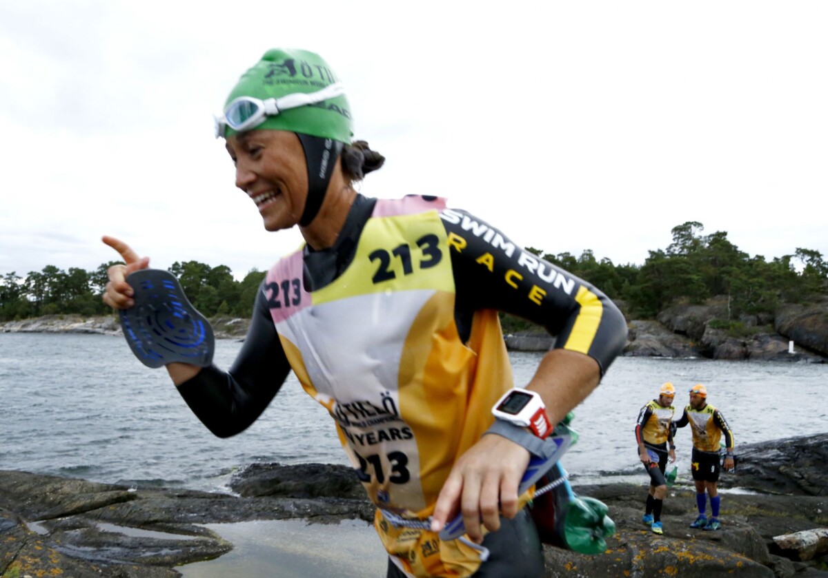 Photo Pippa Middleton lors de l'Otillo SwimRun World Championship en