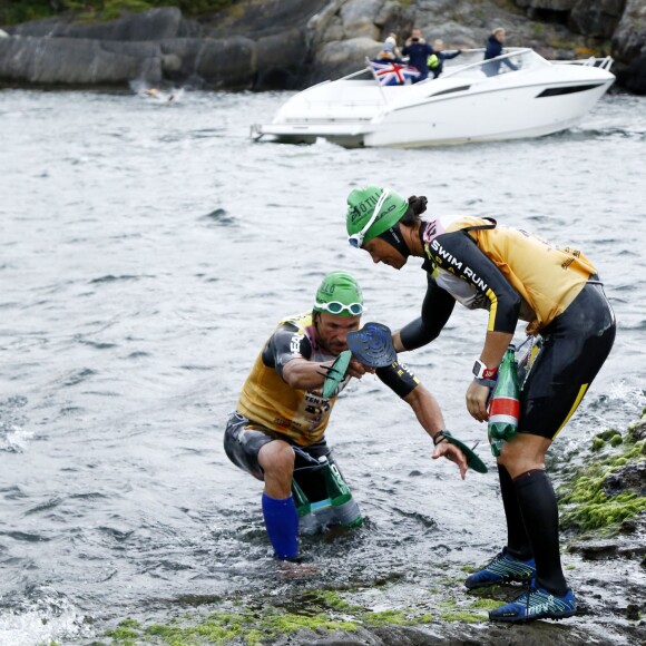 Pippa Middleton lors de l'Otillo Swim-Run World Championship en Suède, le 7 septembre 2015.