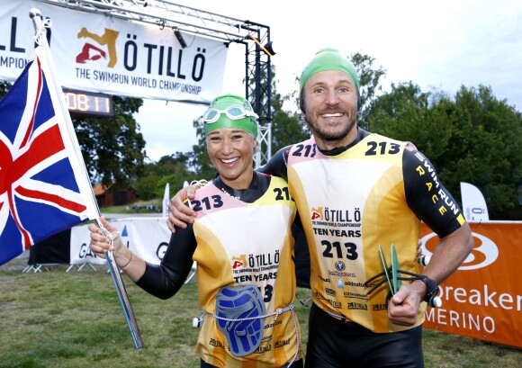 Pippa Middleton lors de l'Otillo Swim-Run World Championship en Suède, le 7 septembre 2015.