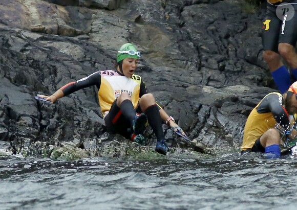 Pippa Middleton lors de l'Otillo Swim-Run World Championship en Suède, le 7 septembre 2015.