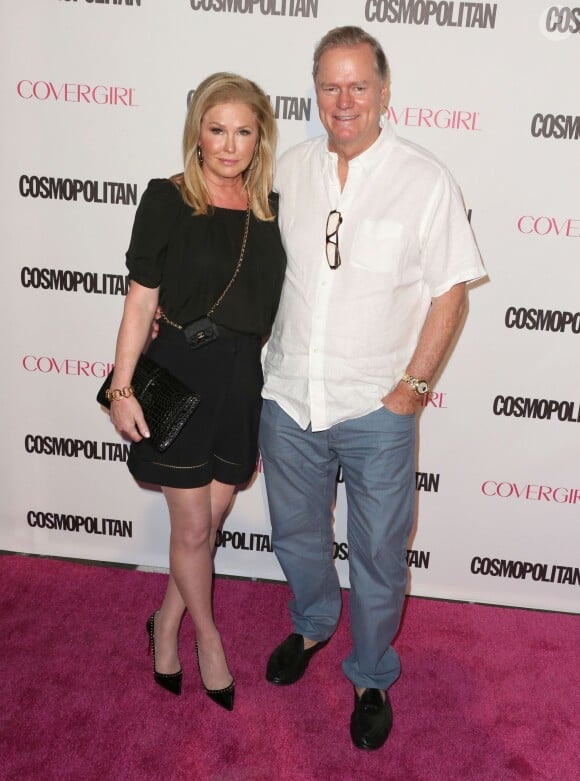 Rick Hilton et sa femme Kathy Hilton à la soirée du 50ème anniversaire de la revue féminine ‘Cosmopolitan' à West Hollywood, le 12 octobre 2015