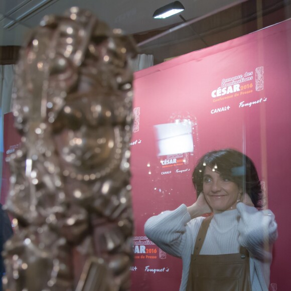 Florence Foresti (maîtresse de cérémonie) - Conférence de presse des nominations pour la 41e cérémonie des César 2016 au Fouquet's à Paris le 27 janvier 2016.