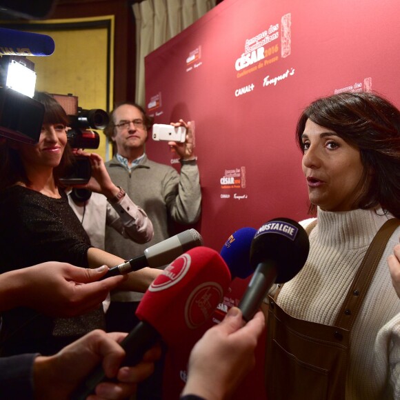 Florence Foresti (Maîtresse de cérémonie) - Conférence de presse des nominations pour la 41ème cérémonie des César 2016 au Fouquet's à Paris le 27 janvier 2016.
