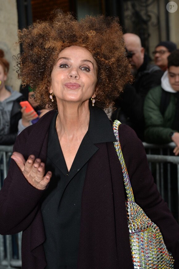 Victoria Abril au défilé Haute Couture Jean Paul Gaultier Printemps-Eté 2016 à Paris, le 27 janvier 2016. © Olivier Borde/Bestimage