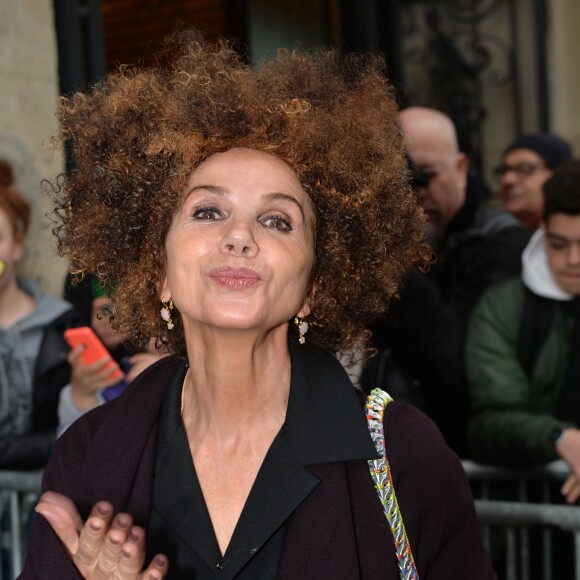Victoria Abril au défilé Haute Couture Jean Paul Gaultier Printemps-Eté 2016 à Paris, le 27 janvier 2016. © Olivier Borde/Bestimage