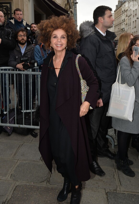 Victoria Abril au défilé Haute Couture Jean Paul Gaultier Printemps-Eté 2016 à Paris, le 27 janvier 2016. © Olivier Borde/Bestimage