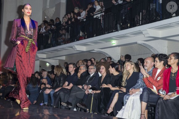 Victoria Abril au défilé Haute Couture Jean Paul Gaultier Printemps-Eté 2016 à Paris, le 27 janvier 2016. © Olivier Borde/Bestimage