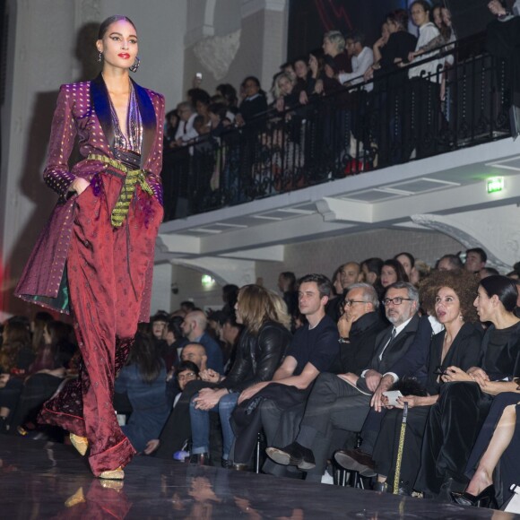 Victoria Abril au défilé Haute Couture Jean Paul Gaultier Printemps-Eté 2016 à Paris, le 27 janvier 2016. © Olivier Borde/Bestimage