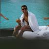 Le footballeur international portugais, Cristiano Ronaldo passe ses vacances de Noël dans un hôtel de luxe avec un ami à Miami le 22 décembre 2015