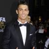 Cristiano Ronaldo lors de la cérémonie du Ballon d'or 2015 à la Kongresshaus de Zurich, le 11 janvier 2016