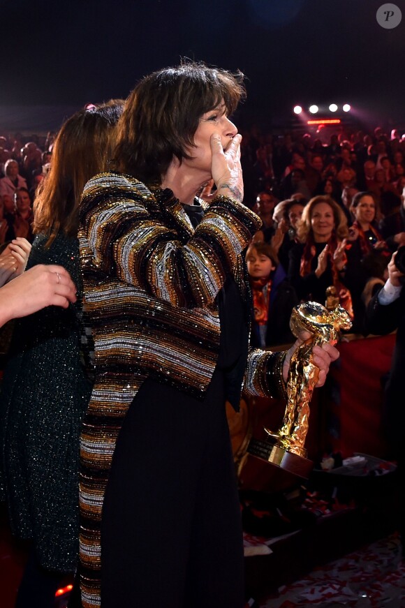 Exclusif - La princesse Stéphanie de Monaco a reçu le 19 janvier 2016 un Clown d'or des mains de son frère le prince Albert II lors du 40e Festival international du cirque de Monte-Carlo, en reconnaissance de son engagement dans la perpétuation du rendez-vous créé par leur père le prince Rainier III, qu'elle préside depuis 2005, et en présence notamment de ses enfants Louis et Pauline Ducruet. © Bruno Bebert/Bestimage