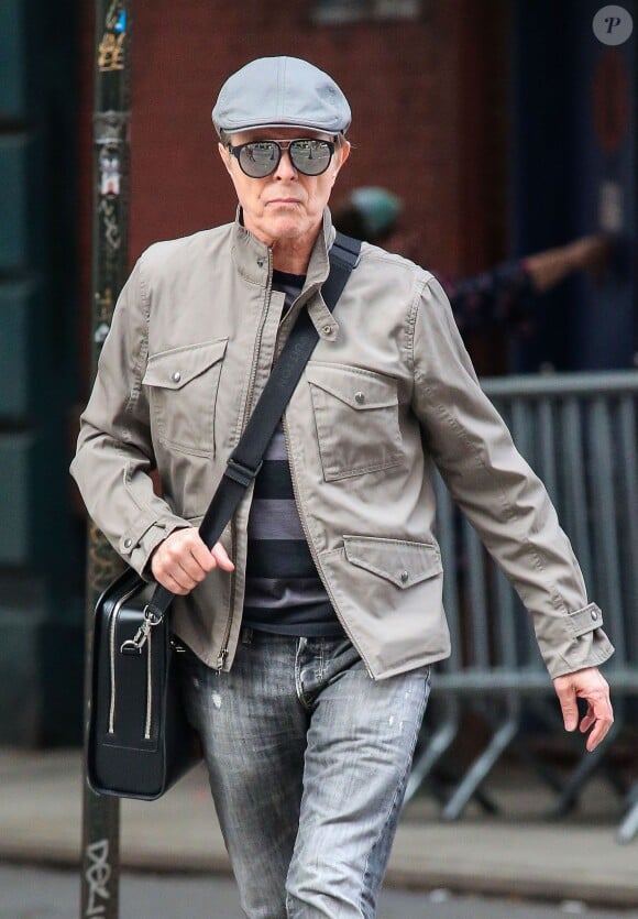 David Bowie dans les rues de New York, le 17 octobre 2013