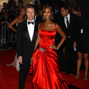 David Bowie et sa femme Iman au Costume Institute Gala le 5 mai 2008 à New York