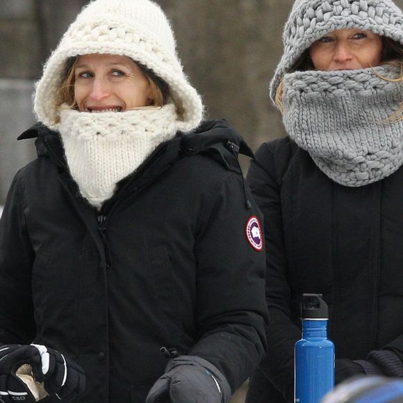 Exclusif -  Gisele Bündchen va applaudir son fils Benjamin à son match de Hockey le 23 janvier 2016 à Boston