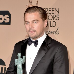 Leonardo DiCaprio - Célébrités lors des 22ème "Annual Screen Actors Guild Awards" à Los Angeles le 30 janvier 2016. © CPA / BESTIMAGE 30/01/2016 - Los Angeles