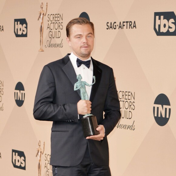 Leonardo DiCaprio - Célébrités lors des 22ème "Annual Screen Actors Guild Awards" à Los Angeles le 30 janvier 2016. © CPA / BESTIMAGE 30/01/2016 - Los Angeles