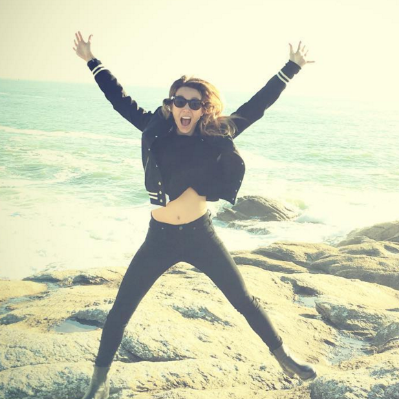 Laura Smet à Quiberon, fin janvier 2016.
