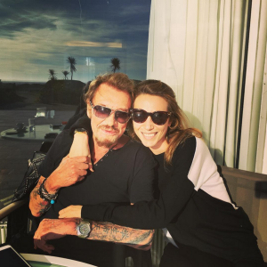 Johnny Hallyday et Laura Smet à Quiberon, fin janvier 2016.