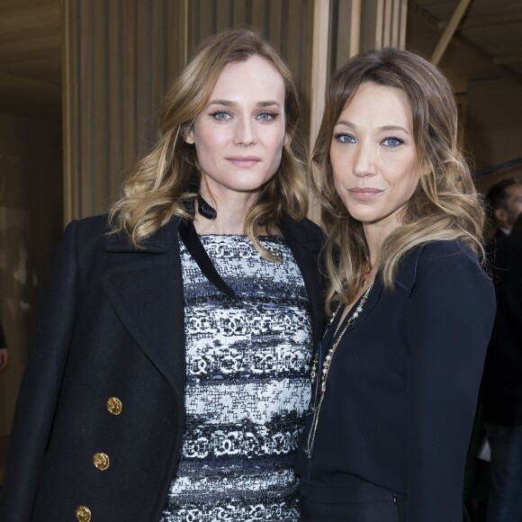 Diane Kruger et Laura Smet au défilé de mode Haute Couture Chanel, collection printemps-été 2016, à Paris. Le 26 janvier 2016