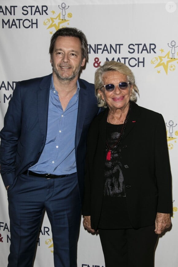 Véronique De Villèle et Jean-Michel Maire - Dîner de gala de l'association "Enfant Star & Match" à l'hôtel Carlton à Cannes. Le 30 janvier 2016