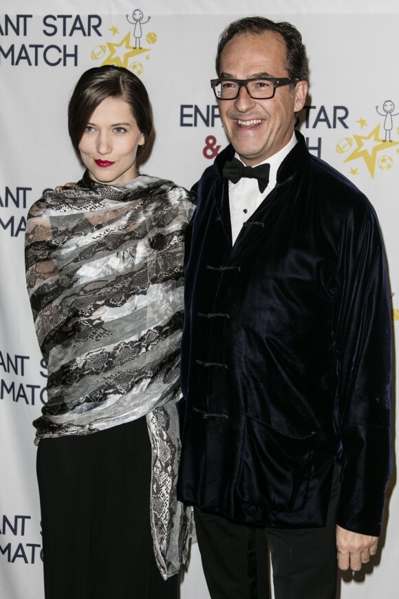 Emmanuel de Brantes et sa compagne Hea Deville - Dîner de gala de l'association "Enfant Star & Match" à l'hôtel Carlton à Cannes. Le 30 janvier 2016