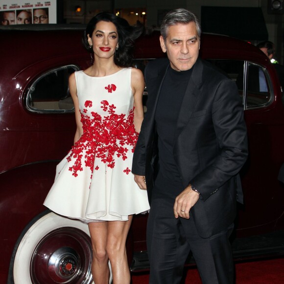 George Clooney et sa femme Amal - Première du film "Hail, Caesar!" au Regency Village Theatre à Westwood le 1er février 2016.