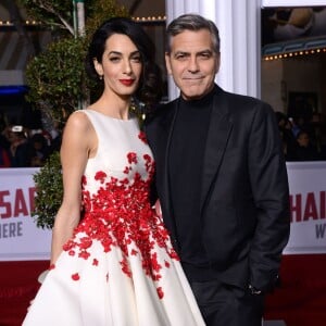 George Clooney, Amal Alamuddin - Première du film "Hail, Caesar!" au Regency Village Theatre à Westwood le 1er février 2016.